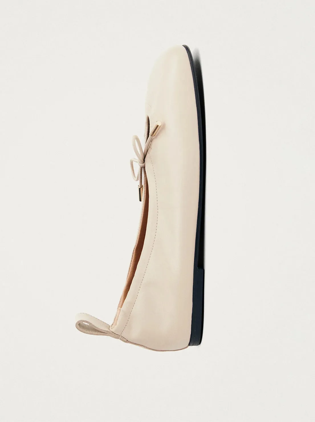 Alohas - Rosalind Ballet Flats - Cream Leather