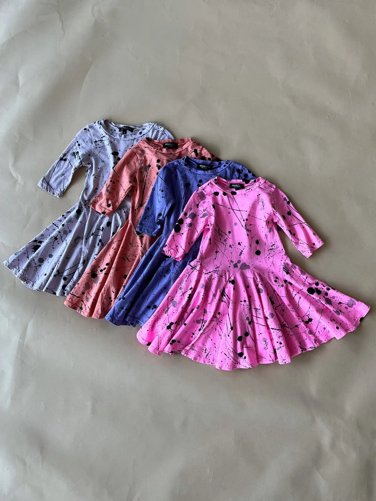 Ballet-Splatter dress | Coral
