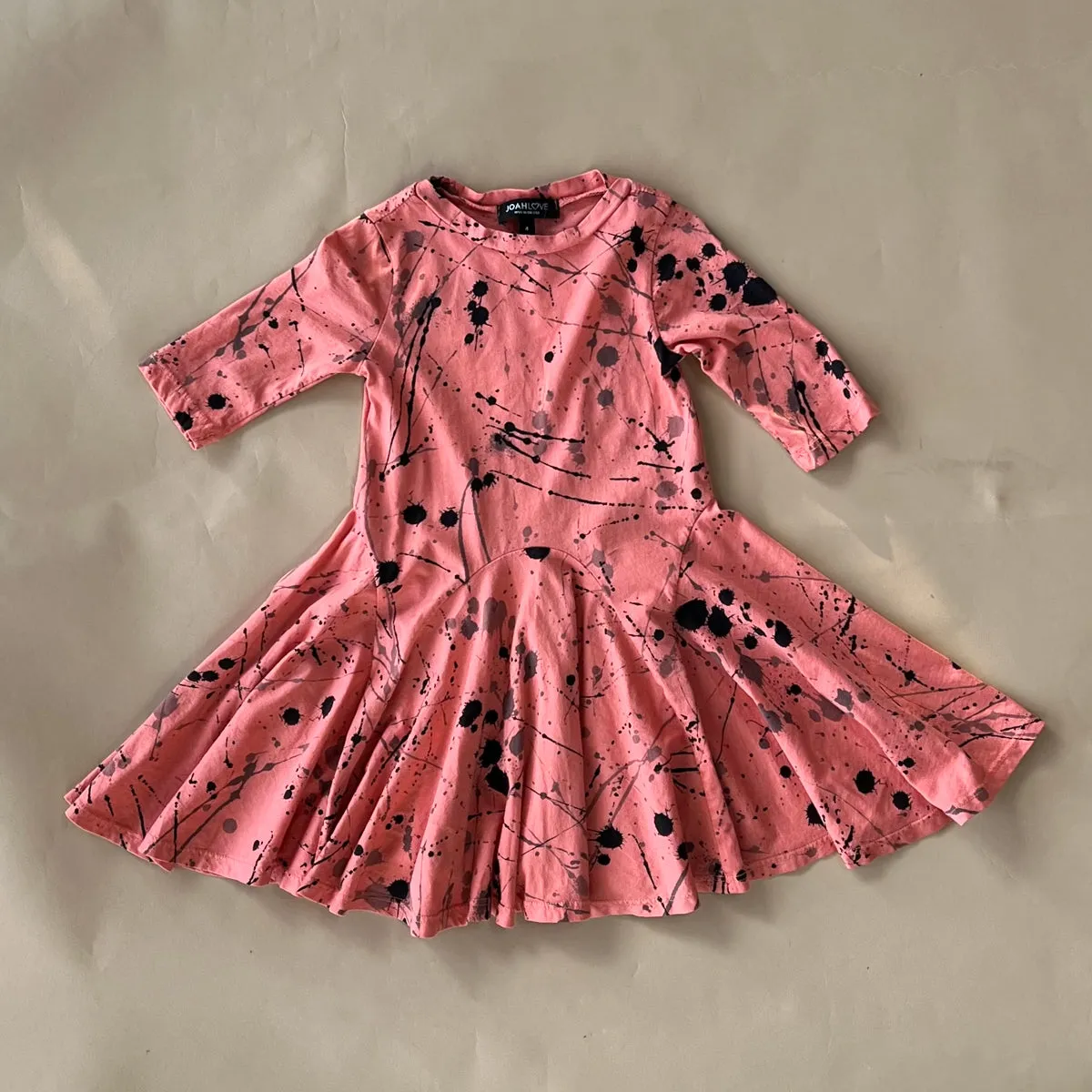 Ballet-Splatter dress | Coral