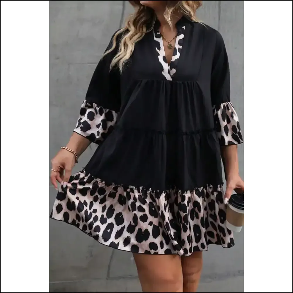 Black Leopard Size Dress: Purr-fectly Patchy! 🐆 Needful Things !