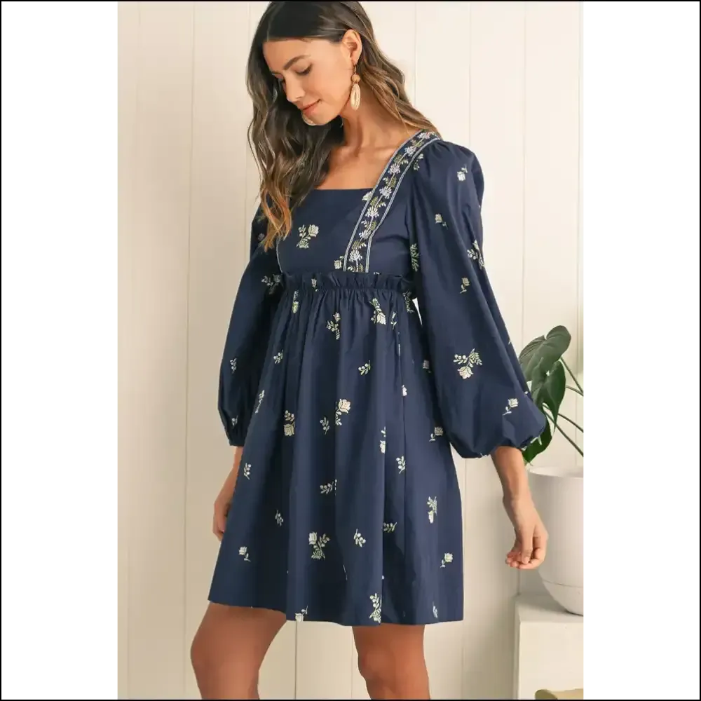 Blue Floral Puff Sleeve Dress: too Cute to Handle  💙 Needful Things
