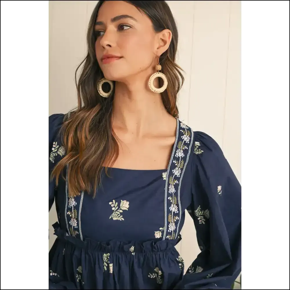Blue Floral Puff Sleeve Dress: too Cute to Handle  💙 Needful Things