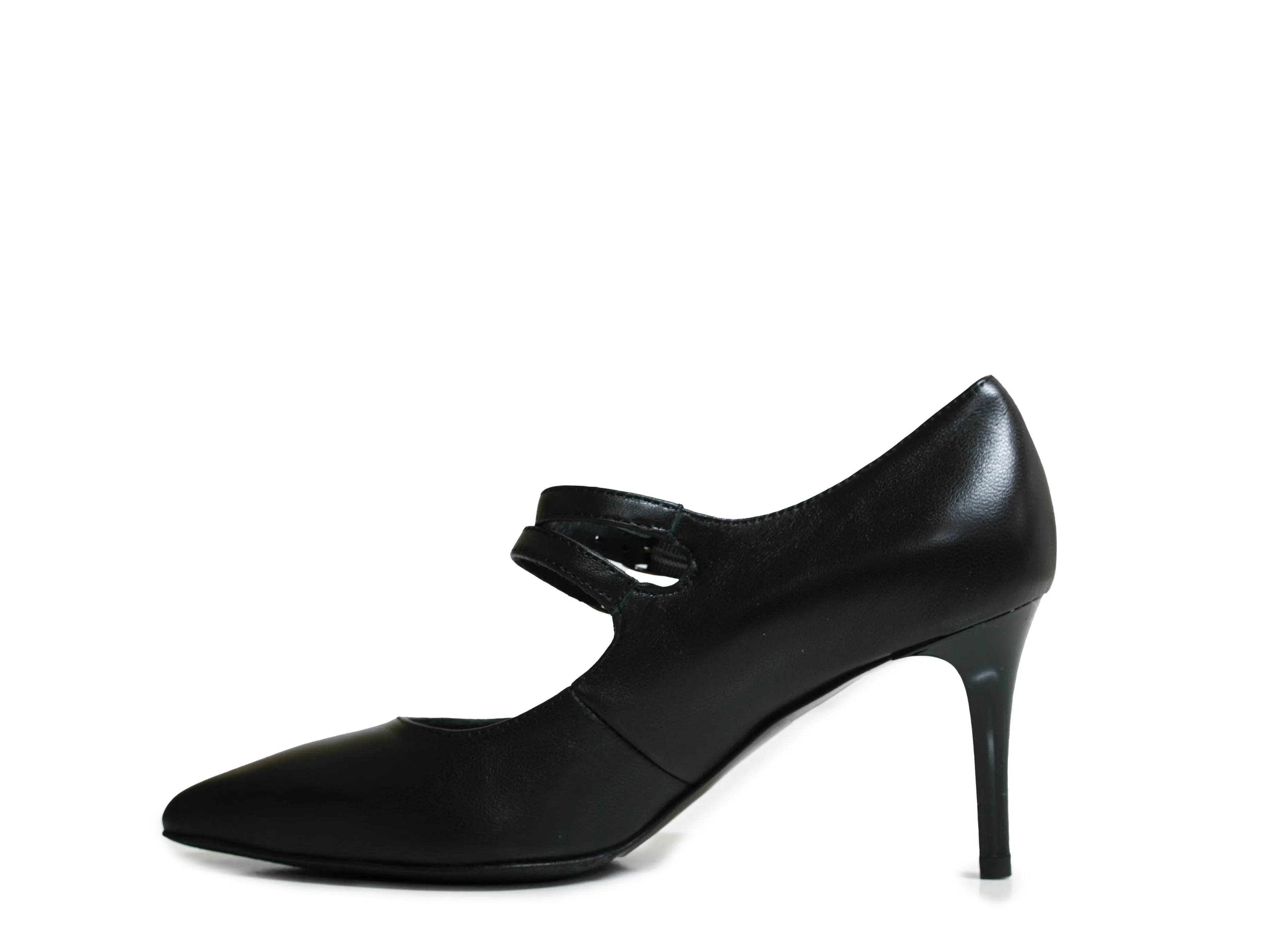 Bruglia Women’s Black Leather 2 Strap Shoe 6115 30% off