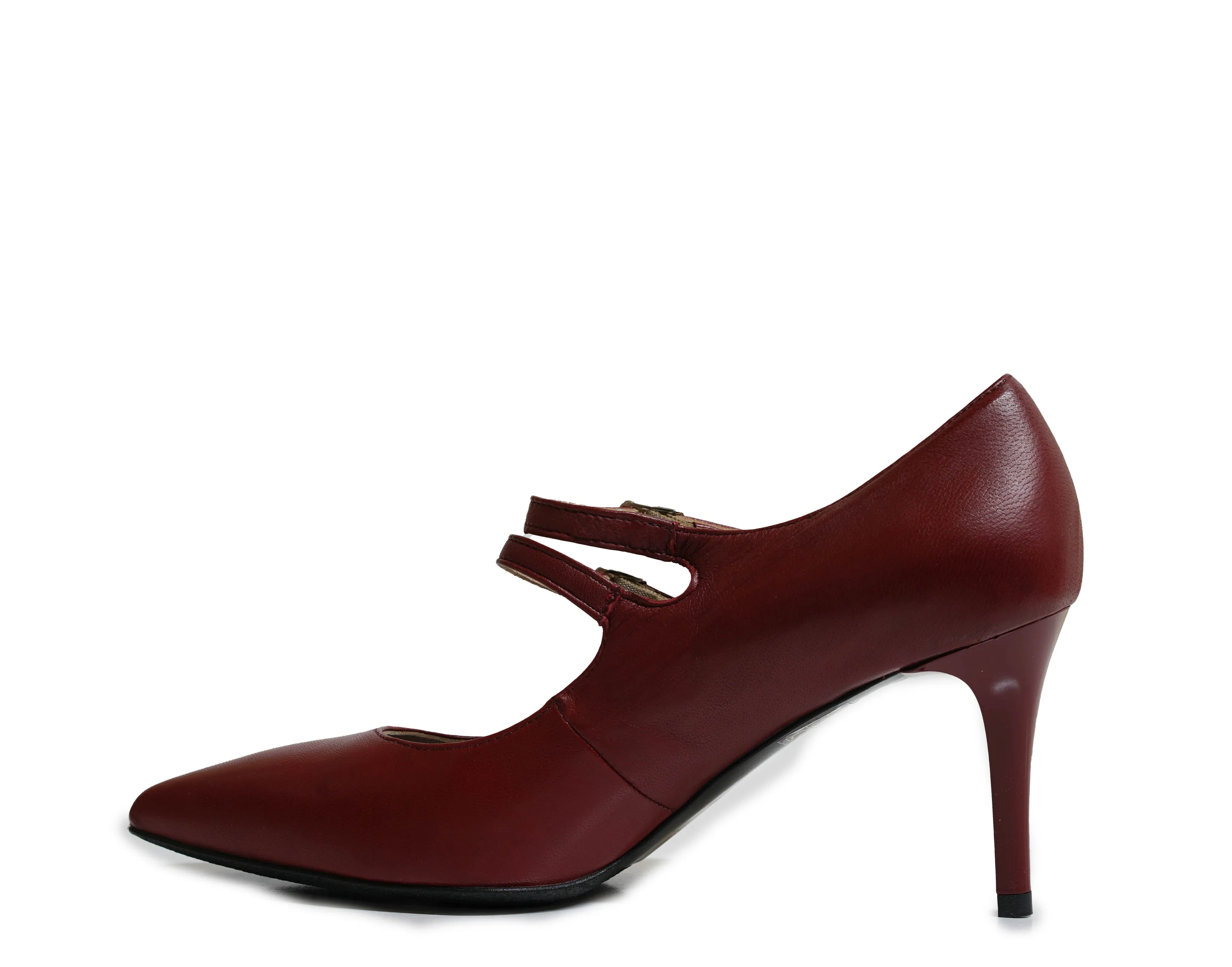 Bruglia Women’s Bordo Leather 2 Strap Shoe 6115 30% OFF