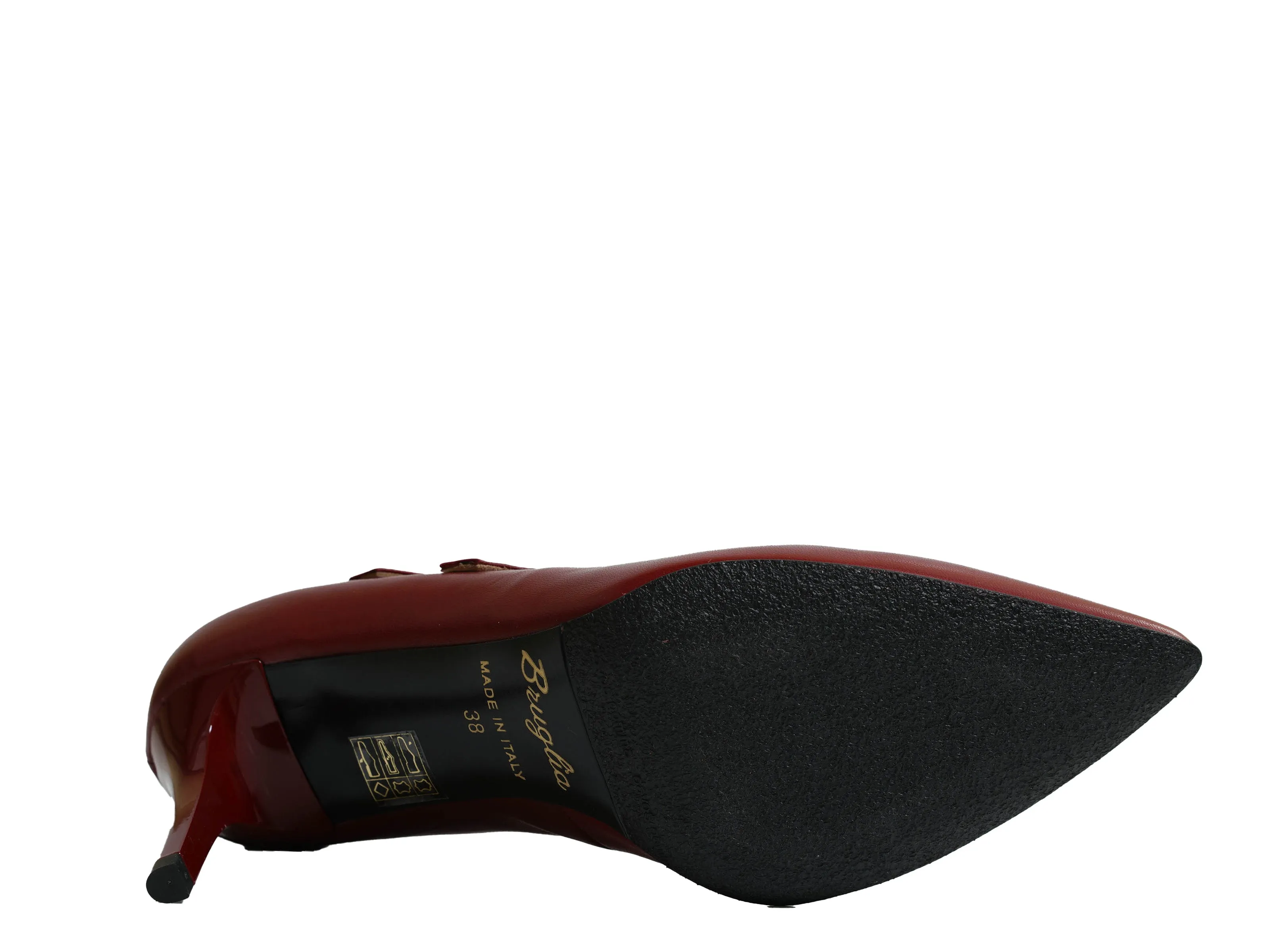 Bruglia Women’s Bordo Leather 2 Strap Shoe 6115 30% OFF