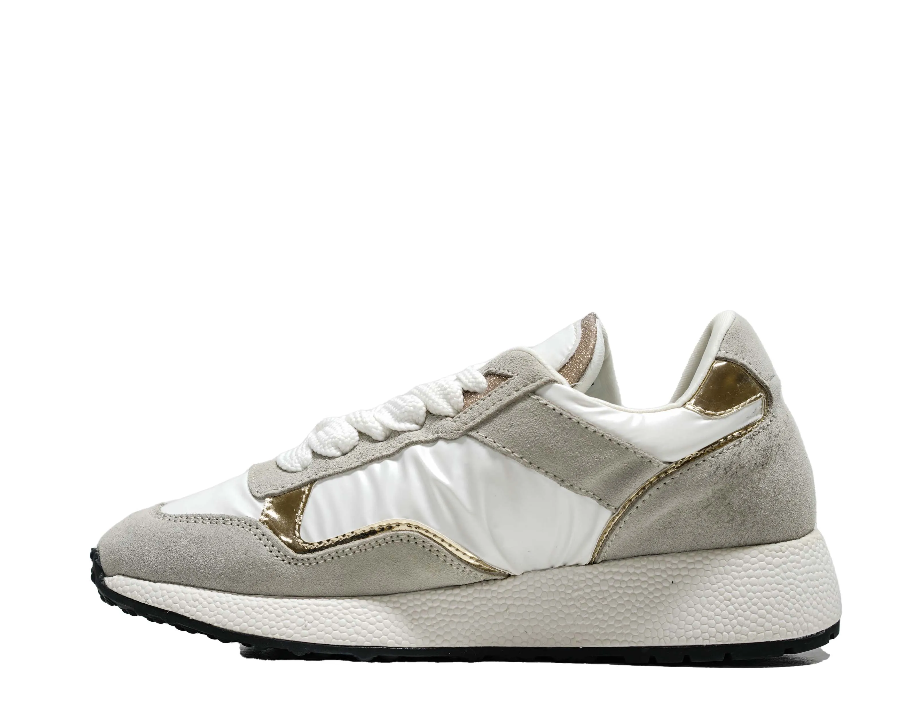 Cesare Paciotti 4US Women’s Gold Nylon Sneaker BB7022 40% off
