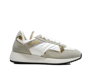 Cesare Paciotti 4US Women’s Gold Nylon Sneaker BB7022 40% off