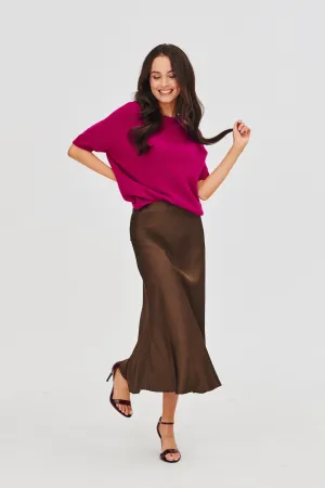 Chocolate Rebel midi skirt