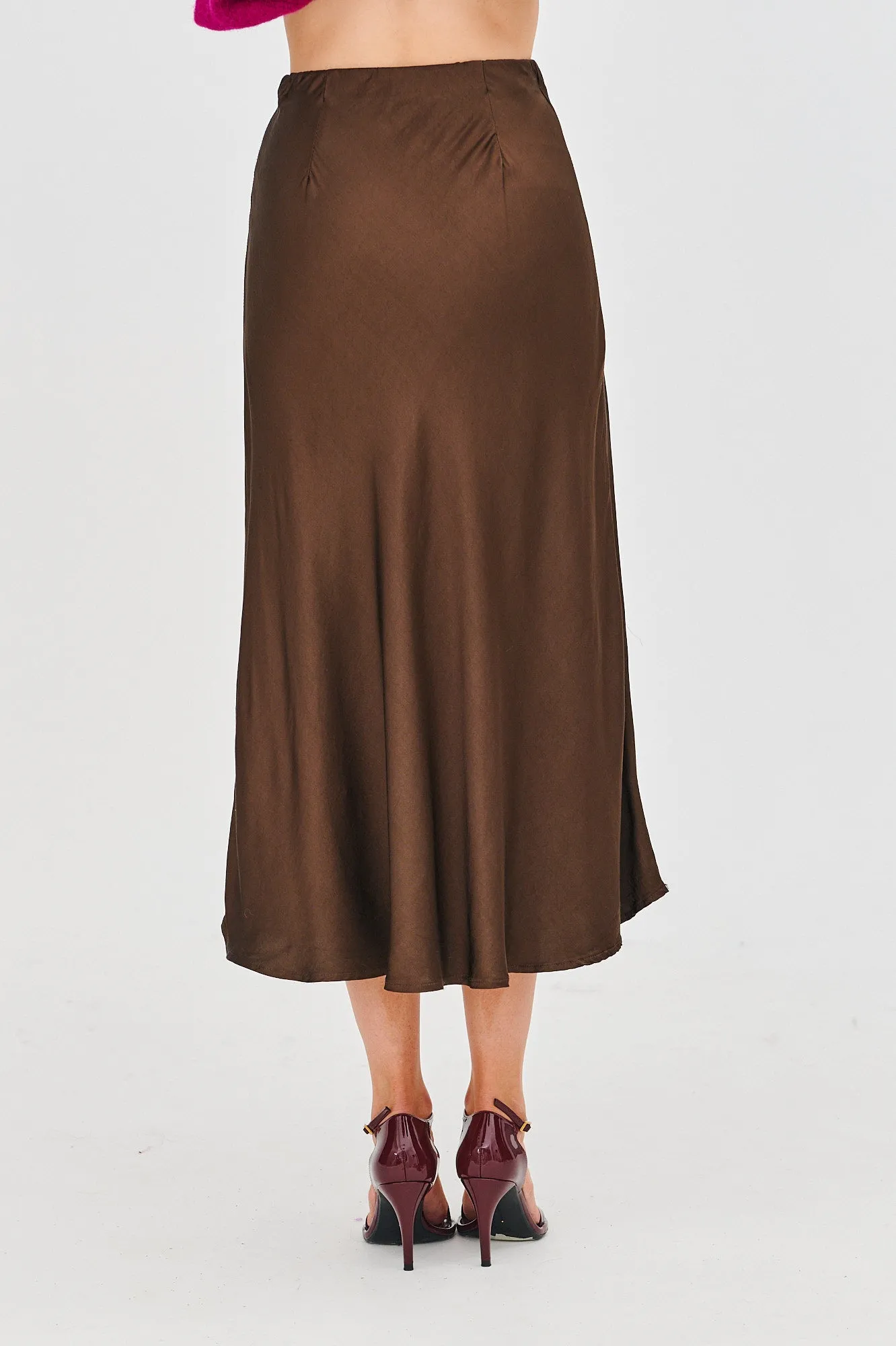 Chocolate Rebel midi skirt