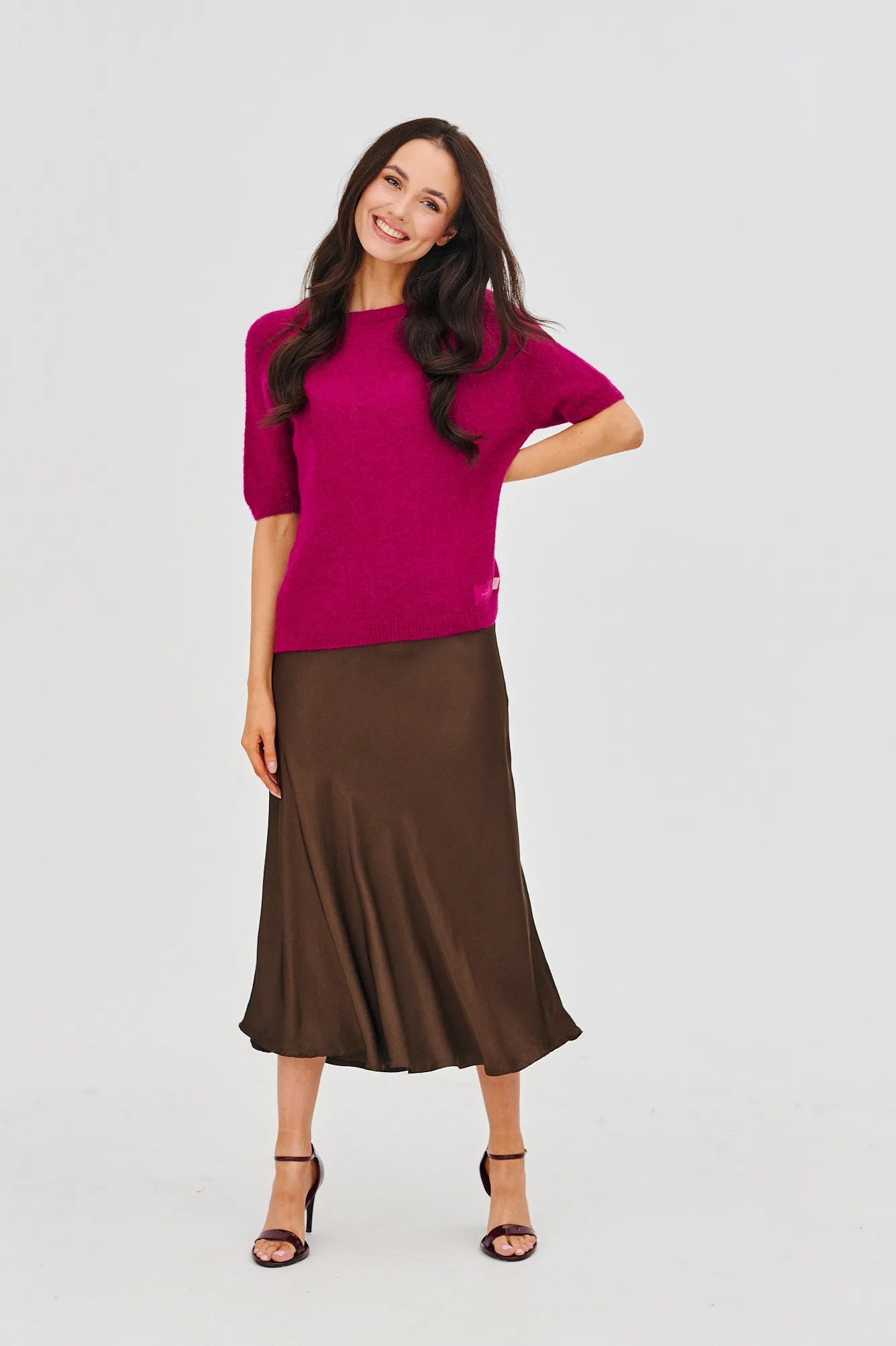 Chocolate Rebel midi skirt
