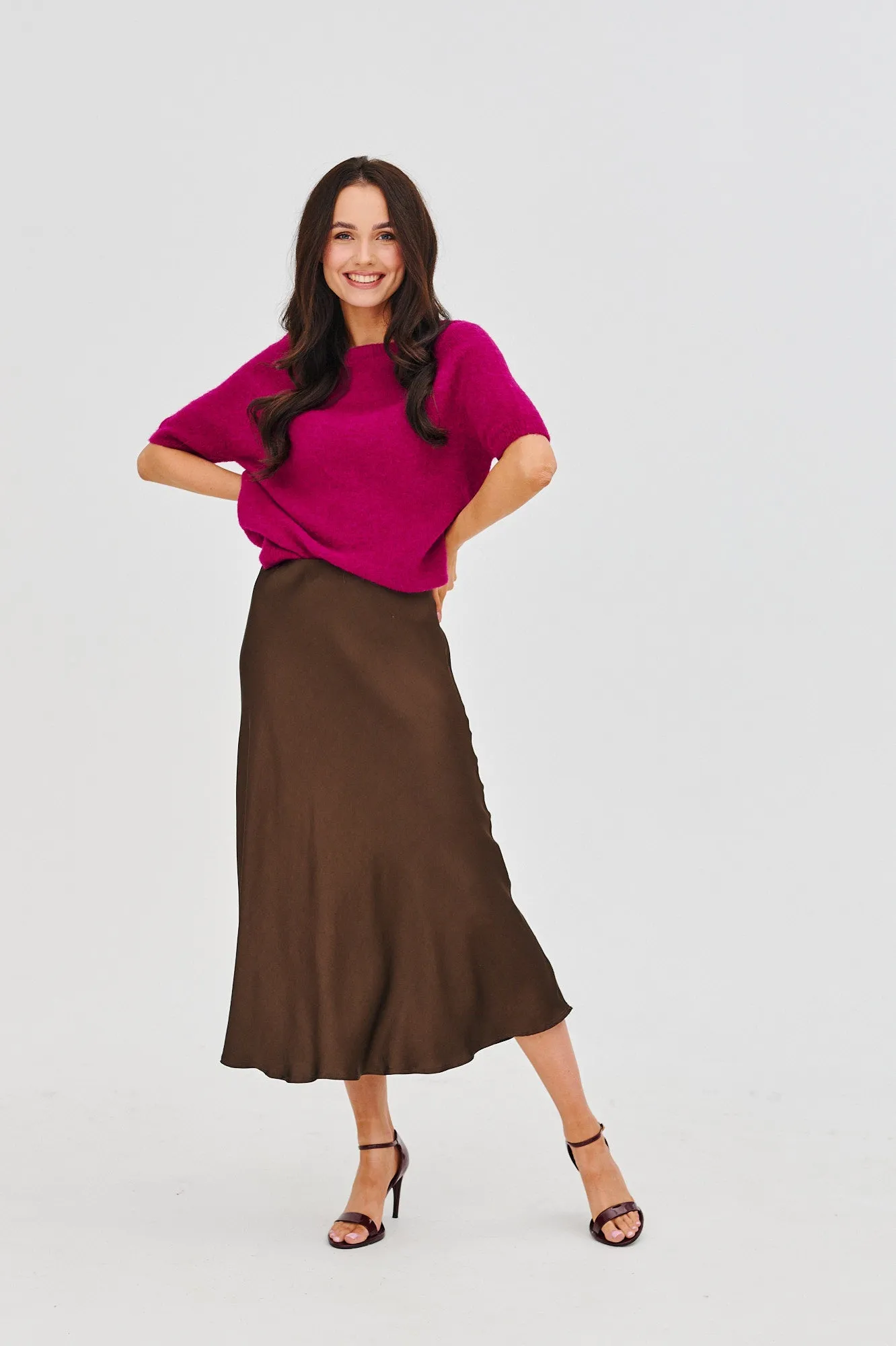 Chocolate Rebel midi skirt