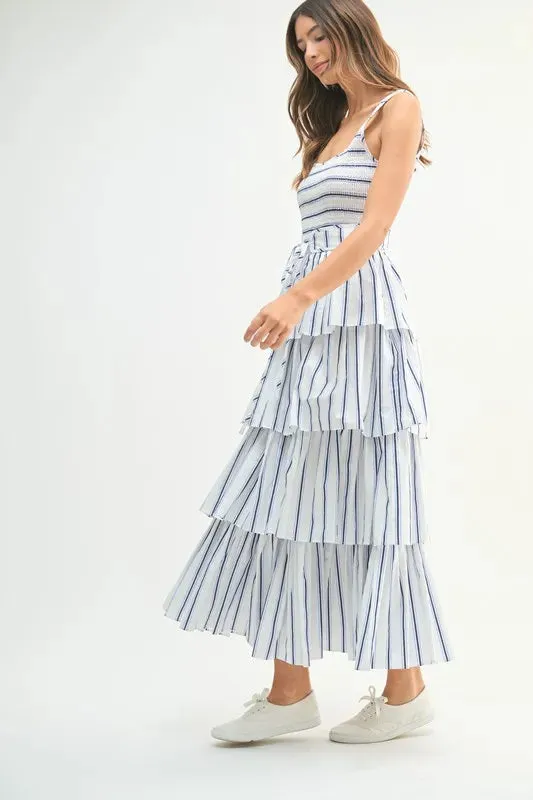CITY CHIC STRIPE DRESS