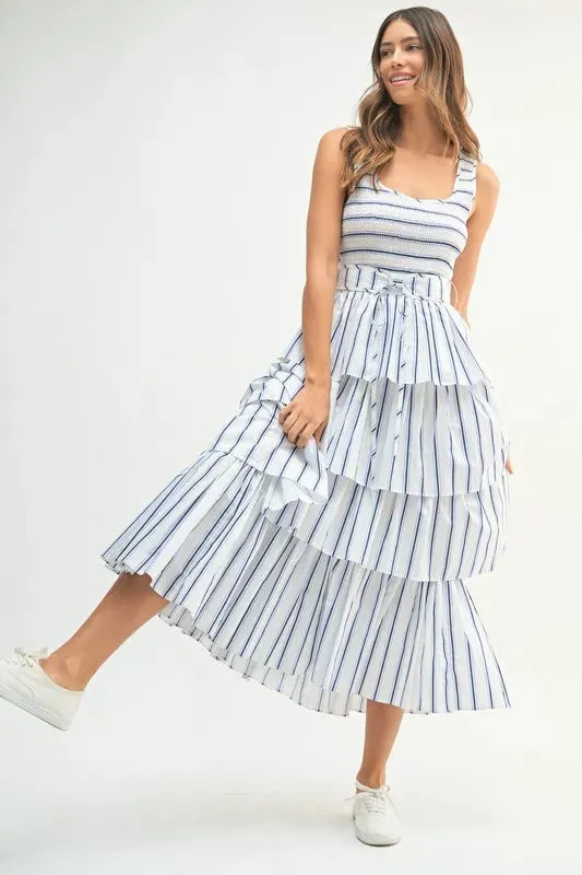 CITY CHIC STRIPE DRESS