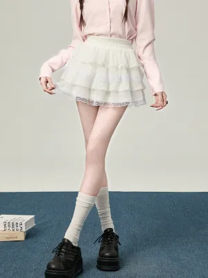 Cloud Ballet Lace Skirt