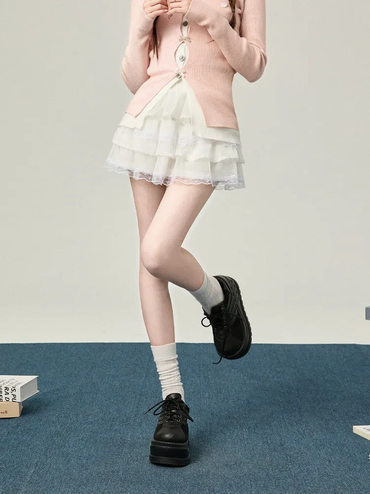 Cloud Ballet Lace Skirt