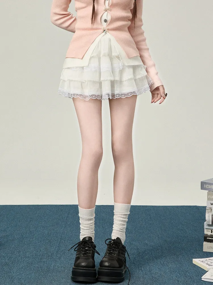 Cloud Ballet Lace Skirt