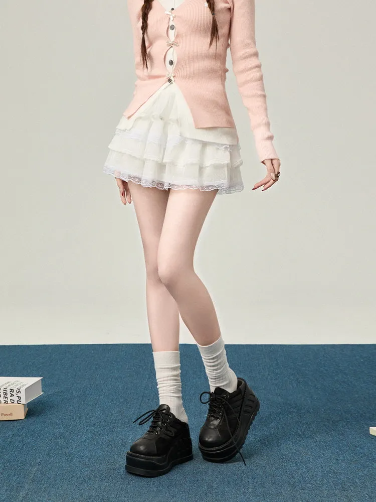 Cloud Ballet Lace Skirt