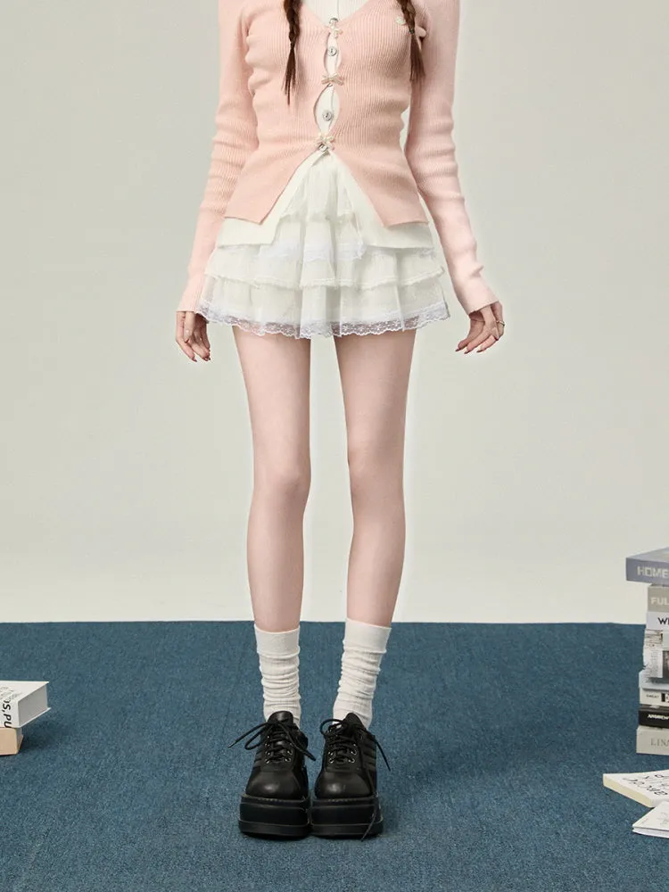 Cloud Ballet Lace Skirt
