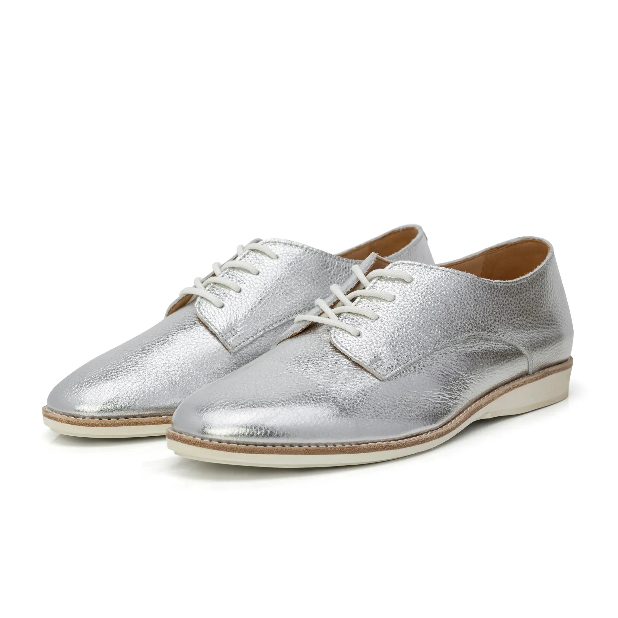 Derby Super Soft Shoe - Silver