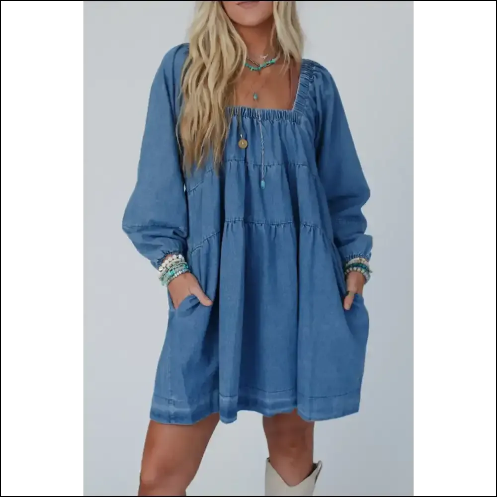 Dusk Blue Mini Dress: so Loose It's Basically Legal Nudity 😈