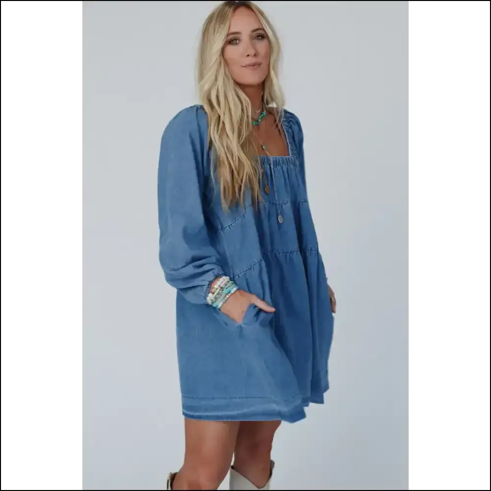 Dusk Blue Mini Dress: so Loose It's Basically Legal Nudity 😈