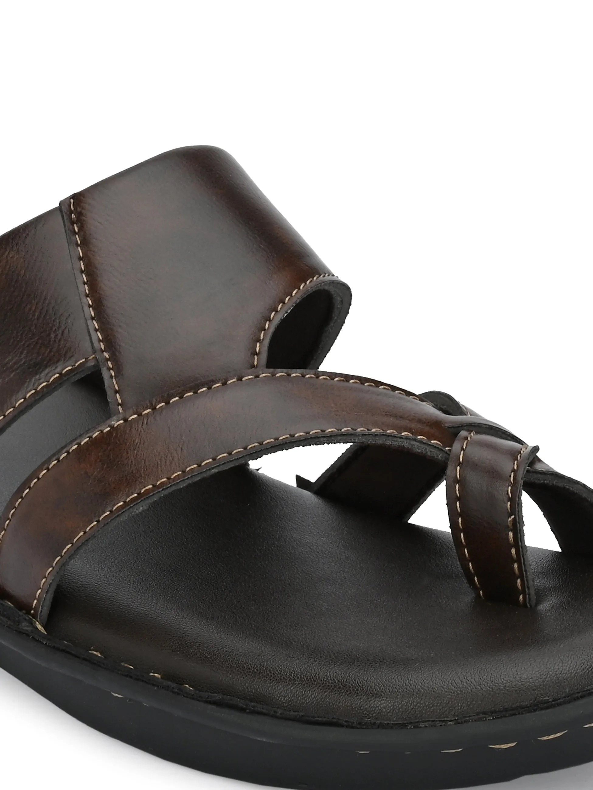 Espresso Elegance Thong Sandals