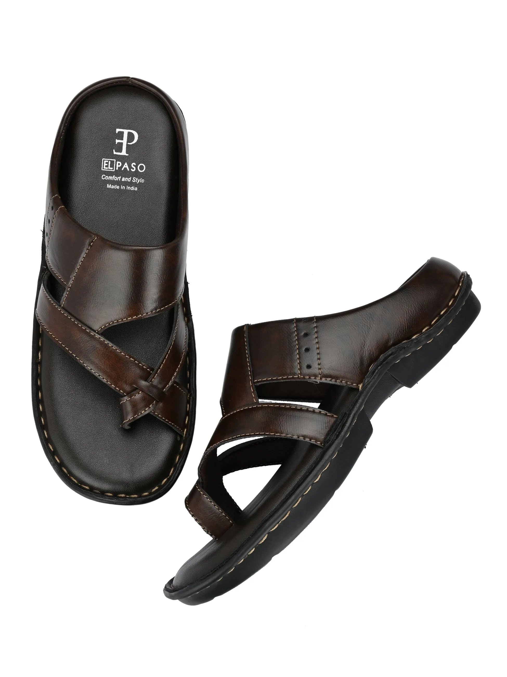 Espresso Elegance Thong Sandals