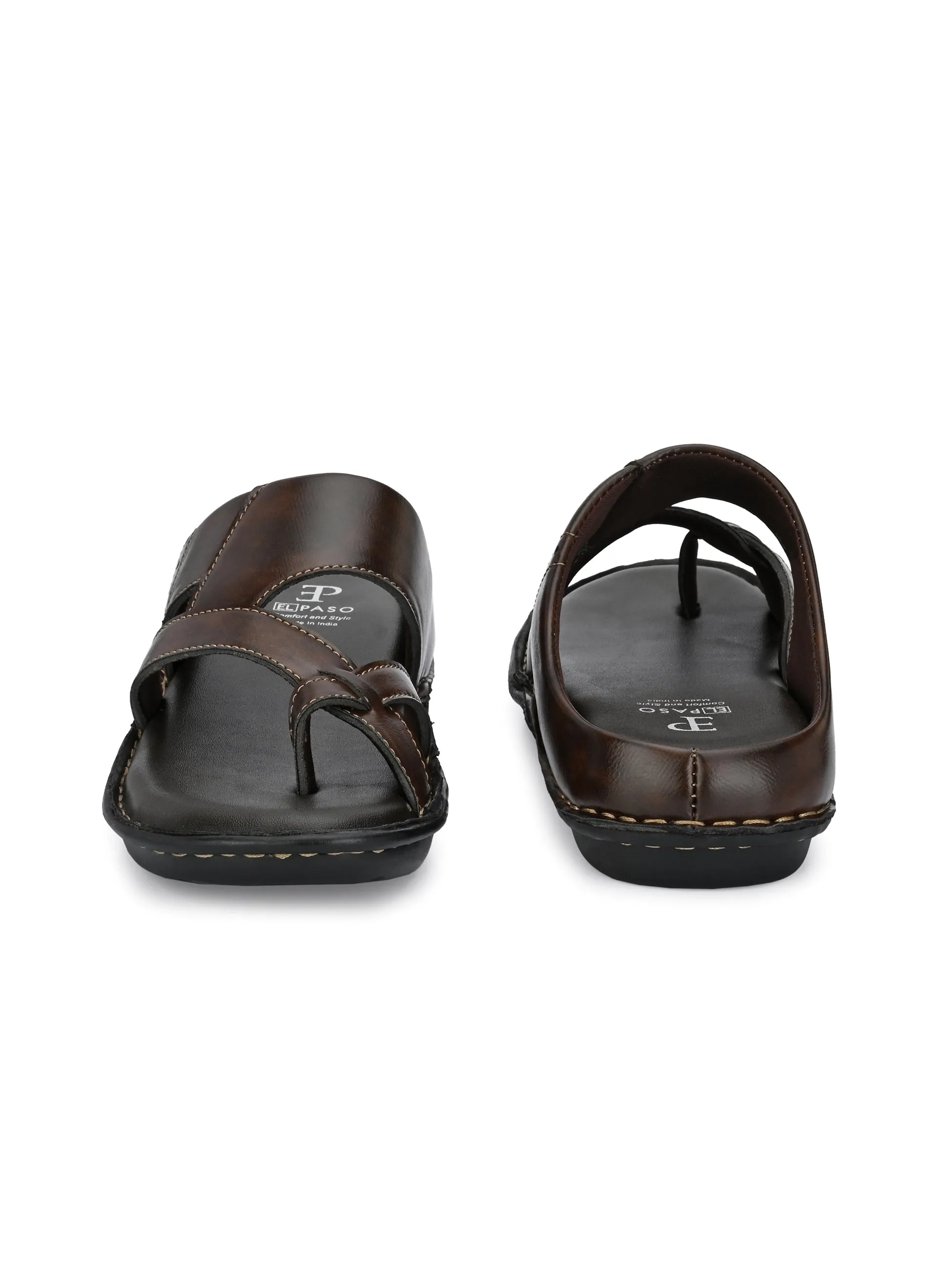 Espresso Elegance Thong Sandals