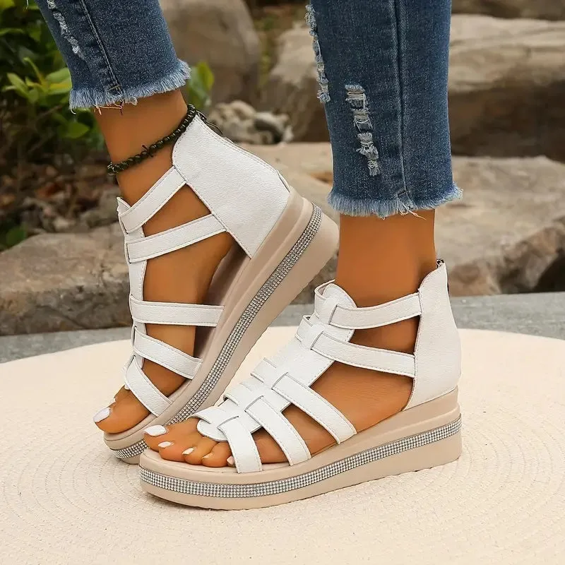 Eudora | Elegant Wedge Sandals