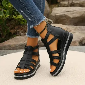 Eudora | Elegant Wedge Sandals