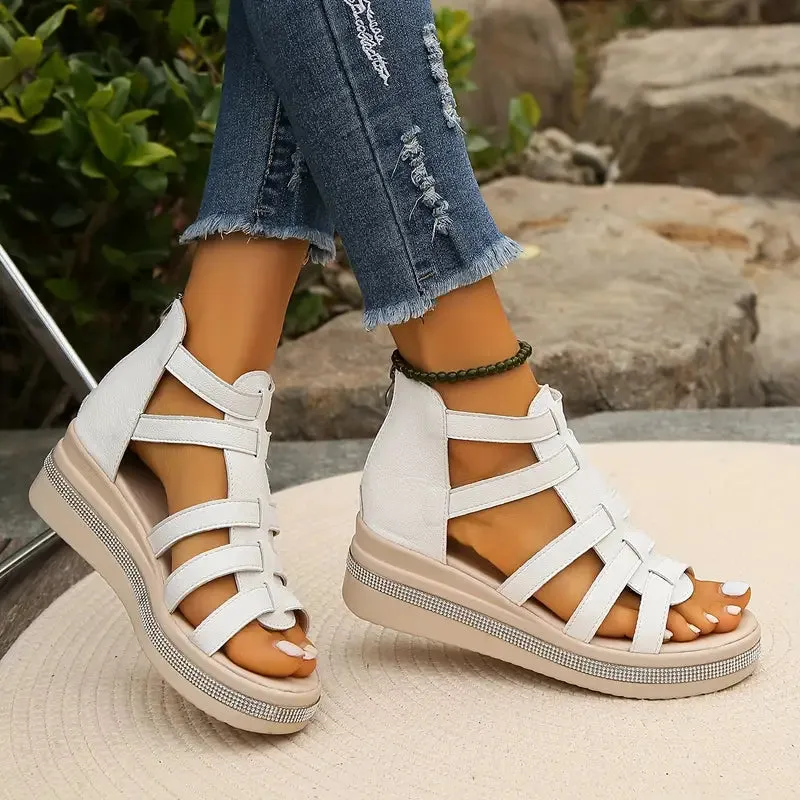 Eudora | Elegant Wedge Sandals