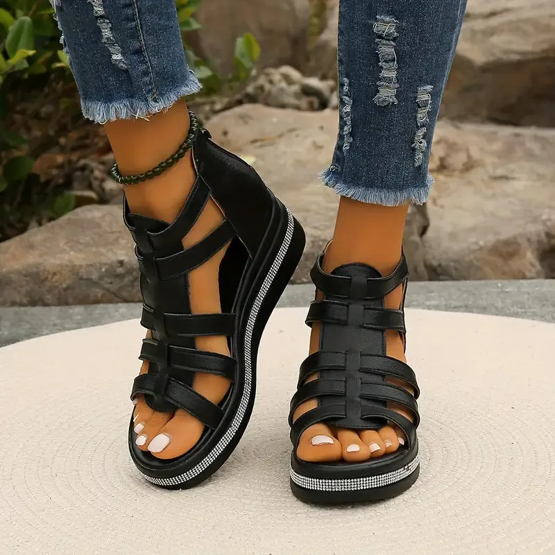 Eudora | Elegant Wedge Sandals