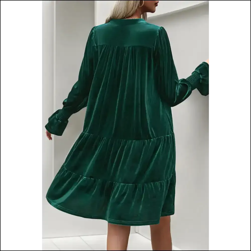 Evergreen Long Sleeve v Neck Dress: Needful Things, Neck Dress, ! 😈