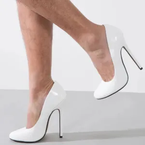 Extreme White Stilettos