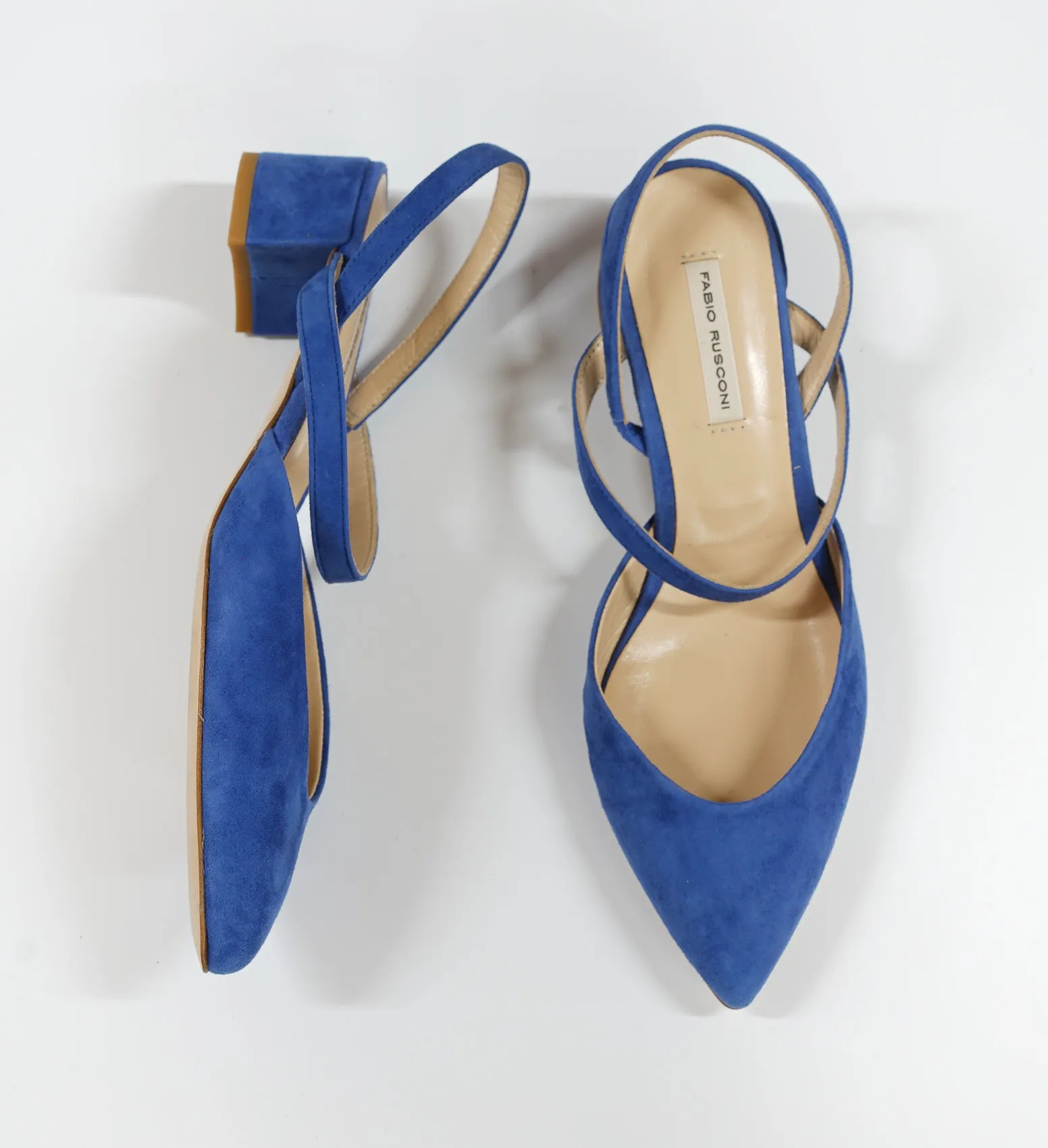 Fabio Rusconi Women's Blue Suede Shoe S4826 - 35 EU Last Size