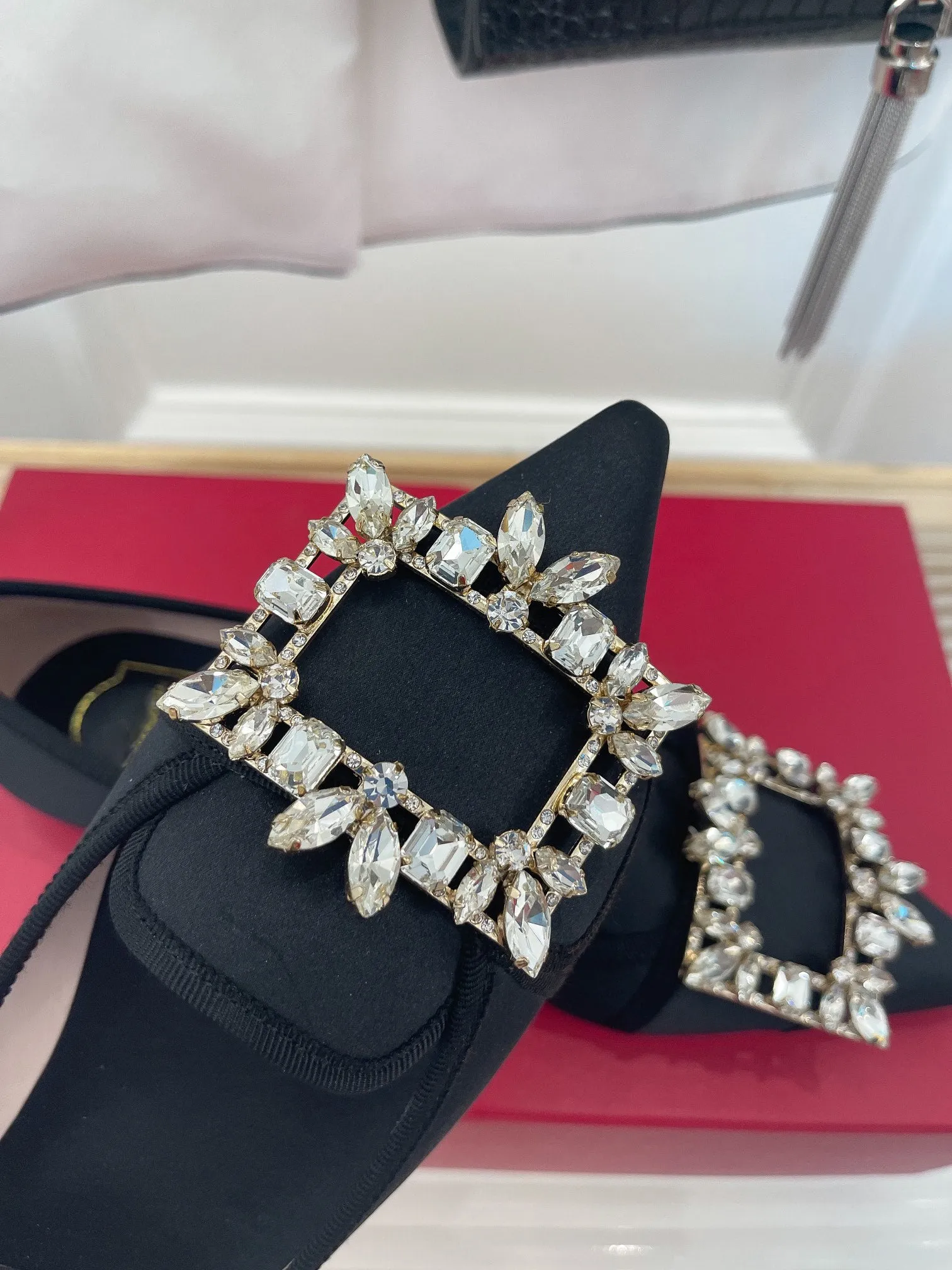 flats silk fashion Square buckle boat shoes fashion women 2022ss 35-40