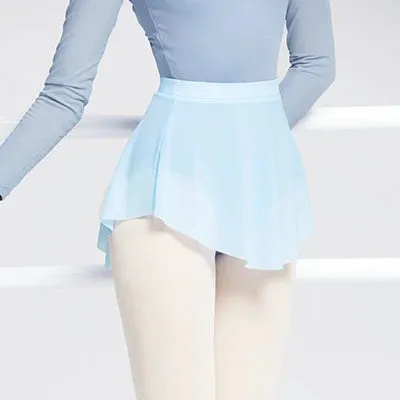 High Slit Ballet Dance Skirt for Women - Soft Mesh Elastic Ballerina Skirt