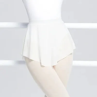 High Slit Ballet Dance Skirt for Women - Soft Mesh Elastic Ballerina Skirt