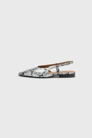 JANE PLAIN FLAT SHOES - ARGENTO