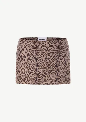 Leopard Extra Mini Skort