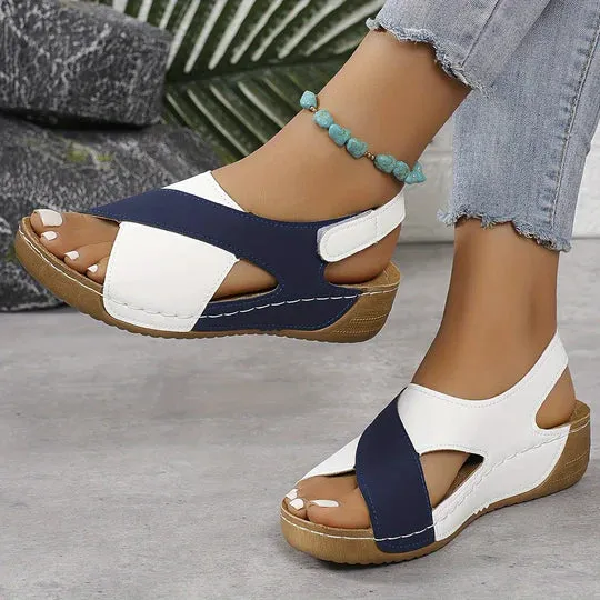 Lizzo™ | Stylish Open Toe Wedge Sandals