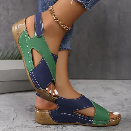 Lizzo™ | Stylish Open Toe Wedge Sandals