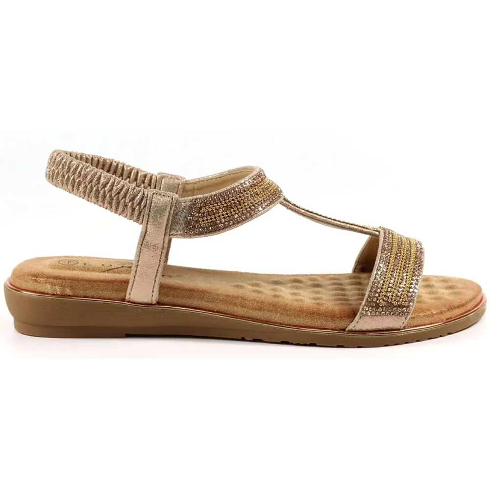 Lunar Esta Rose Gold Sandals