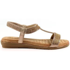 Lunar Esta Rose Gold Sandals