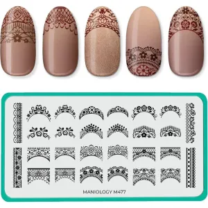 Maniology Lacey French - Nail Stamping Plate