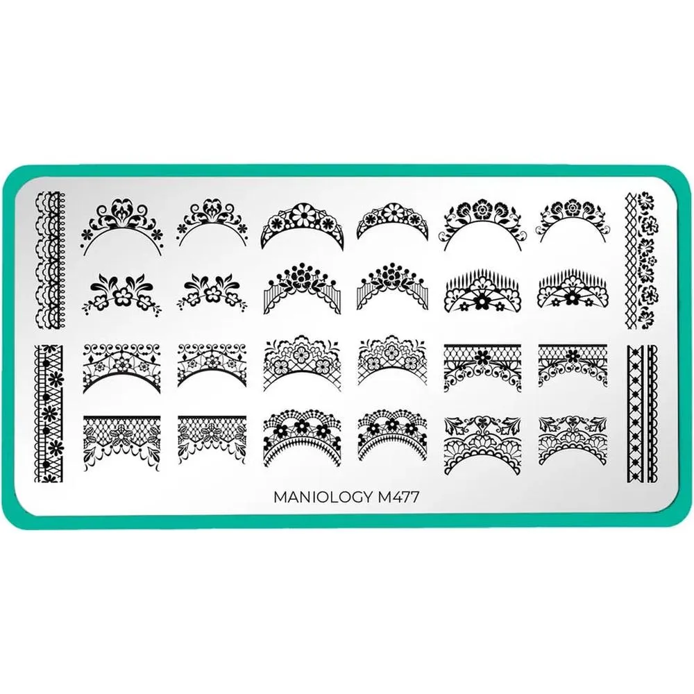 Maniology Lacey French - Nail Stamping Plate