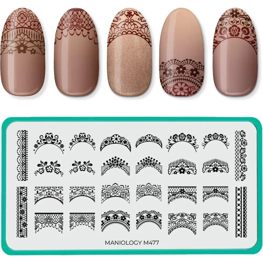 Maniology Lacey French - Nail Stamping Plate
