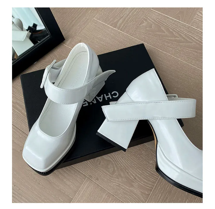 Mary Jane-180 Square Toe High Heels