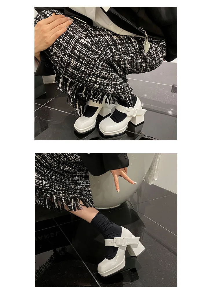 Mary Jane-180 Square Toe High Heels