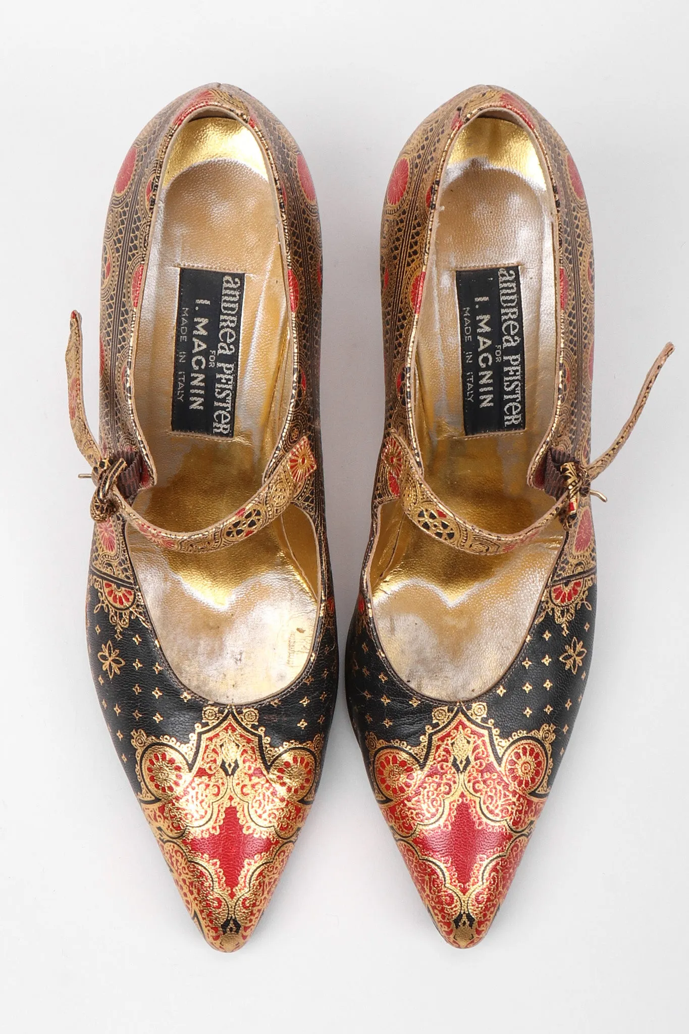 Metallic Moroccan Maryjanes